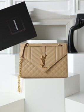 YSL ENVELOPE MEDIUM CHAIN BAG (SAINT LAURENT)